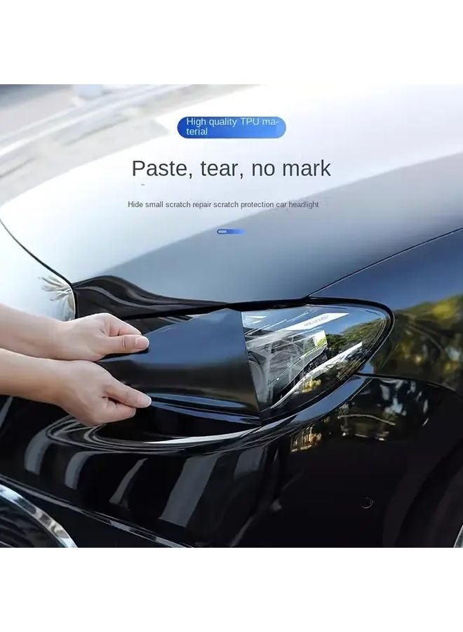 Deep Black Vinyl Film For Car Motorcycle Tail Lights 30cm X 100cm Easy Install - Image 3